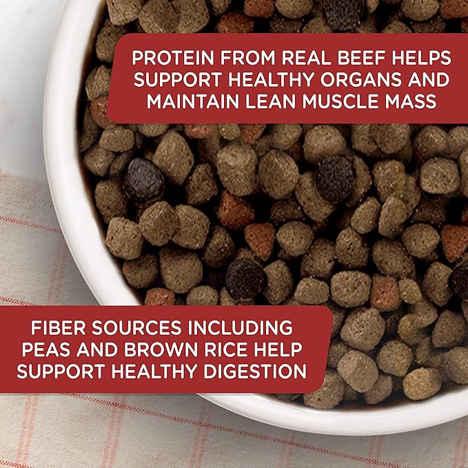 Nutrish Rachael Ray Premium Natural Dry Dog Food, Real Beef, Pea, & Brown Rice Recipe, 40 Pounds