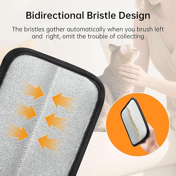 1 Pcs Static Pet Hair Removal Glove, Reusable Electrostatic Pet Cat Dog Hair Remover Grooming Gloves Brush Tool for Couch, Furniture, Carpet, Car Seat