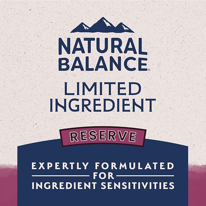 Natural Balance Limited Ingredient Adult Grain-Free Dry Dog Food, Reserve Sweet Potato & Venison Recipe, 4 Pound (Pack of 1)