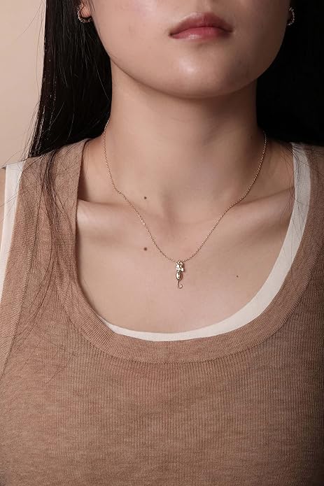 S.Leaf Sterling Silver Cat Necklace - Kitten Jewelry for Cat Lovers - Themed Gifts for Women