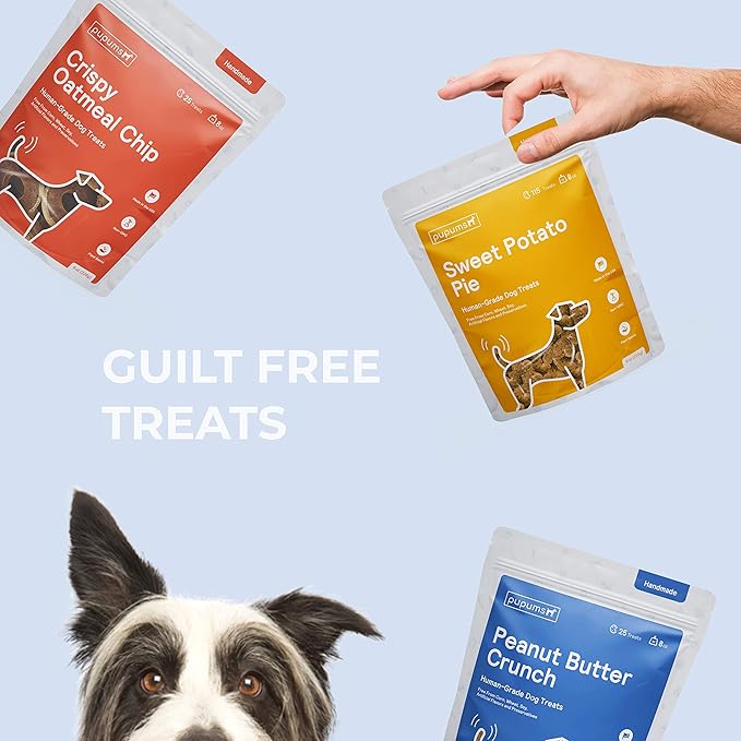 Sweet Potato Dog Treats Organic Ingredients Grain Free Non-GMO Highly Digestible Dog Biscuits Made in USA (8oz)