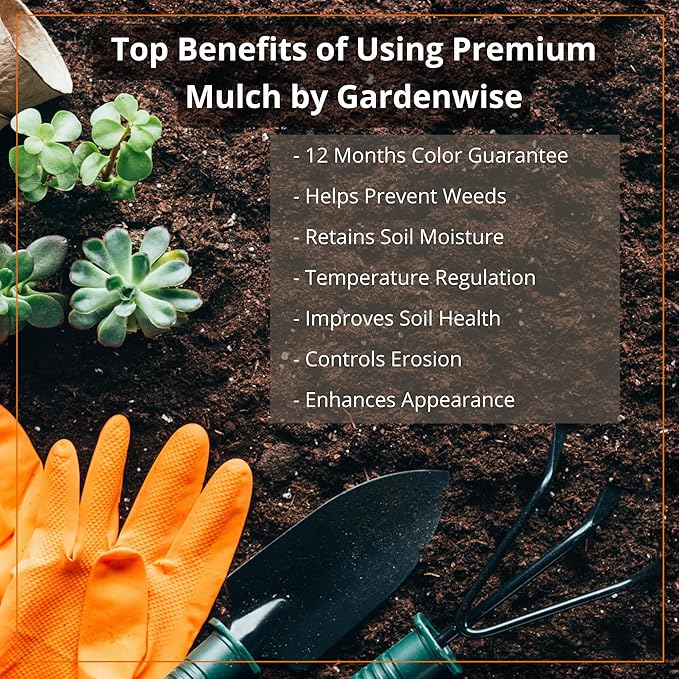 Premium Brown Wood Mulch for Landscaping, Gardens, Lawns, Potting Media, and Potted Plants (0.2 CF - 4.8 L - 5 QTS)
