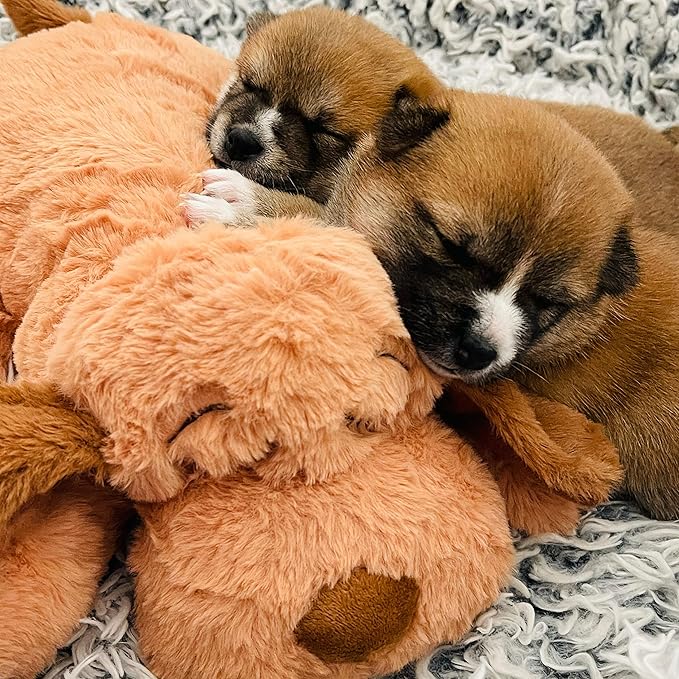 Original Snuggle Puppy Toys - Heartbeat Puppy for Dogs - Pet Anxiety Relief and Calming Aid - Comfort Dog Toys for Behavioral Training