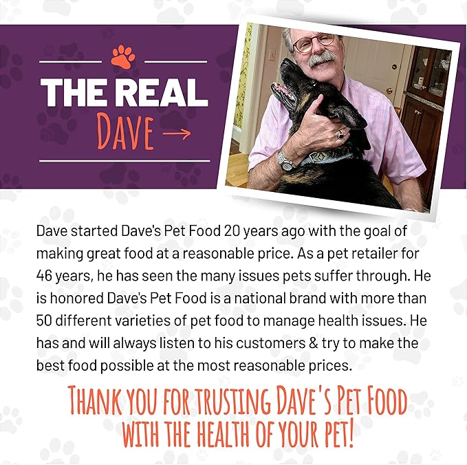 Dave's Pet Food Grain Free Wet Cat Food (Farmyard Fowl, Chicken & Duck), Made in USA Naturally Healthy Canned, Added Vitamins & Minerals, 5.5 oz Cans (24 Pack)