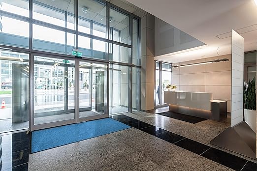 WaterHog Diamond-Pattern Commercial Grade Entrance Mat, Indoor/Outdoor Floor Mat 3' Length x 2' Width, Bordeaux by M+A Matting