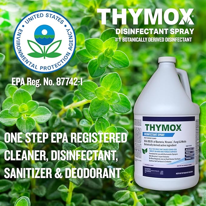 1 Gallon Botanical Disinfectant - All Natural Cleaner Mold Remover, Multipurpose Cleaner, Mold Killer - Ideal for Restoration Jobs and Water Damage, Pet Friendly Natural Disinfectant