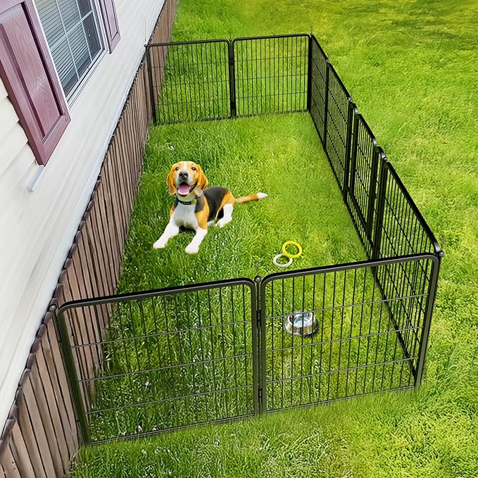 FXW Rollick Unleashed Dog Playpen for Indoor, Yard, RV Camping, 32 inch 8 Panels for Small and Medium Dogs│Patented